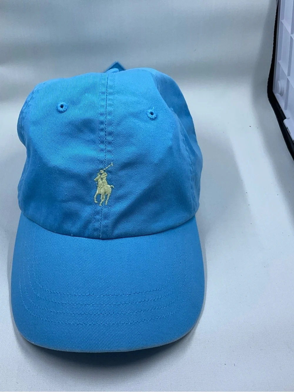 Ralph Lauren Light Blue Polo Cap with Yellow Pony